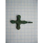 Крестик нательный. Бронза, литье.