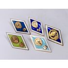 Знак ромб ВУЗ. одним лотом 5 шт. С рубля