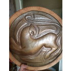 Панно. Настенная тарелка. Чеканка. Авторская работа.