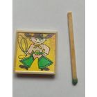 Знак, значок стерео, переливашка из СССР, дикий запад