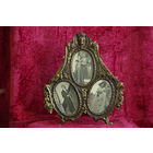 Рамка для фото латунная  ( 28 см х 33 см для фото 9см х 13 см )