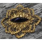 Брошь с камнем. Видная. Европа времен СССР.