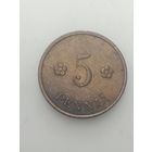 Финляндия 5 пенни 1940 года .