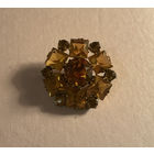 Брошь под Цитрин Чехия 30-40-е