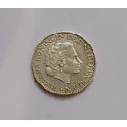1 гульден 1955 г. 720 пр., Нидерланды.