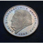 Германия (ФРГ) 2 марки 1999 F состояние