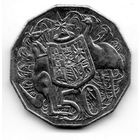 СОДРУЖЕСТВО АВСТРАЛИИ. 50 ЦЕНТОВ 2010. СТРАУС, КЕНГУРУ