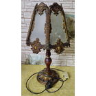 Лампа настольная эпохи СССР. Винтаж под старину. Рабочая.