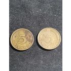 Германия 5 пфеннигов 1990 G A