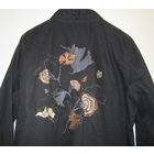 Черная Рубашка Вышивка Голубой Золотой Люрекс Кнопки Карманы Eksept EXPAULA BLOUSE