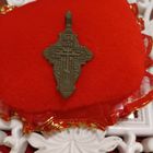 Крестик нательный старинный Лепесток в коллекционном состоянии