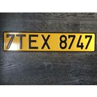 Автомобильный номер для коллекции TAX