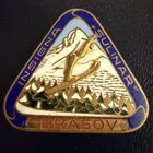 Знак СССР. Тяжёлый. ( Прыжки с Трамплина. Румыния. Редкий.  )  ЛЮКС !!!