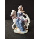 Статуэтка фарфоровая Фиона, принцесса на белом коне. Германия