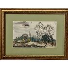 Юзвук В.С;масло/бумага; Пейзаж;16х26 см.