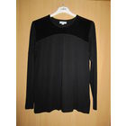 Лонгслив с бархатным декольте, р.48-50