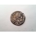 Трояк Рига 1619 (3 гроша) R3 (не чистилась)