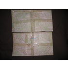 Карты (39х34 см) Молодечно,Осиповичи,Бобруйск,Логойск, Радошковичи,Заславль,.70-е г.