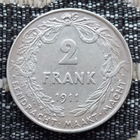 Бельгия 2 франка 1911 года. Альберт I. Серебро! Сторгуй за свою цену, предложи обмен! S30
