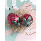Ёлочные игрушки клубника лот