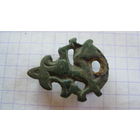 Накладка-застежка на калиту. Бронза, литье.