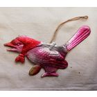 Елочная игрушка "Сорока - воровка", картонаж, СССР