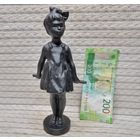 Манументскульптура силумин Девочка с палкой Статуэтка скульптура ОРИГИНАЛ ()
