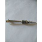 Брошь винтажная оригинальная " Маяк" Металл.Стразы. Эмаль.8 см.