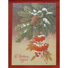 С новым годом! Подписанная. 1985 года. Куртенко. 1045.