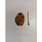 Значок котик в корзинке