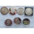 Серебряные монеты разных стран