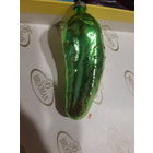 Ёлочная игрушка зелёный огурец