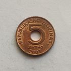 Филиппины 5 сентимо 2001 г.
