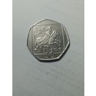 Кипр 50 центов 1996 года .