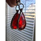 Шикарные ялые серьги из СССР пластик