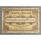 Нотгельд 25 пфеннигов 1920 год. Ганновер. Веймарская республика.