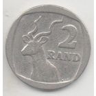 РЕСПУБЛИКА ЮЖНАЯ АФРИКА. ЮАР.  2 РАНДА 1990 ФАУНА. АНТИЛОПА