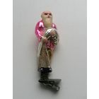 Елочная игрушка СССР старик с неводом, сказка о золотой рыбке