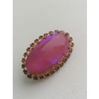 Брошь леденец, Глушенное стекло, шикарный, очень редкий, торги с Рубля