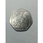 Кипр 50 центов 2002 года .
