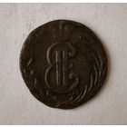 Полушка, Сибирь, 1770 год, КМ, XF, (Редкая, R1 по Биткину, 1,5 руб по Петрову).