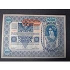 1000 крон  1919 года. Австрия.  Большой формат. vF+/xF-. Распродажа