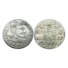 Трояк (3 гроша) 1596 года Рига Сигизмунд III Ваза