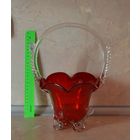 Ваза (конфетница, фруктовница), хрусталь. СССР.