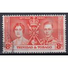 3a.BrKS. Великобритания. Колонии. Тринидад и Тобаго. Коронация Георга VI и Елизаветы. 1937 г. 8c. Mi.#130.