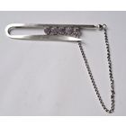 Брошь серебро 875 пробы, александриты. 60-е годы,  СССР