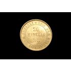 20 марок 1910 г. Финляндия (Российская Империя), Николай II. Штемпельный блеск!