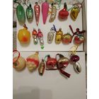 Елочные игрушки СССР ЛОТОМ 20 шт овощи фрукты грибы