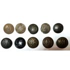 Пуговицы полковые. Номера с 21 по 30