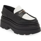 Alexander Wang кожаные лоферы на платформе Carter Platform Lug Sole Loafer размер US6/EU36